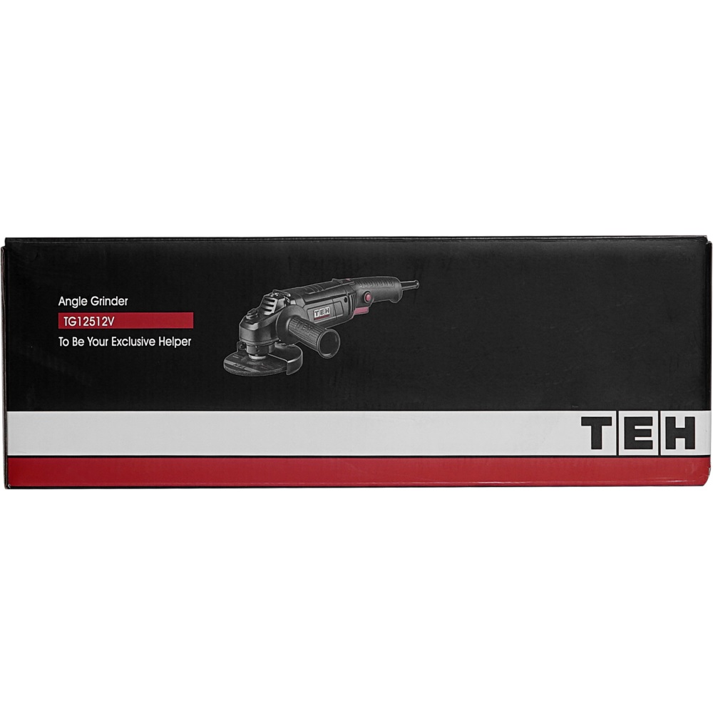 УШМ с регулировкой оборотов, длинная рукоятка 125мм TEH TG12512V