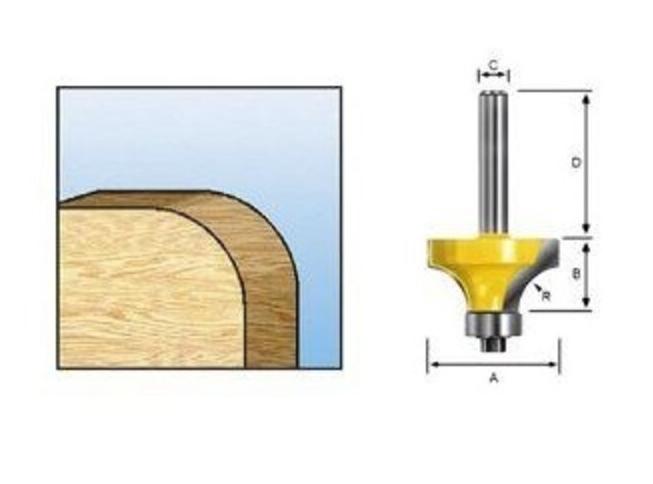 Фреза кромочная 25,4х8 мм Makita D-48527