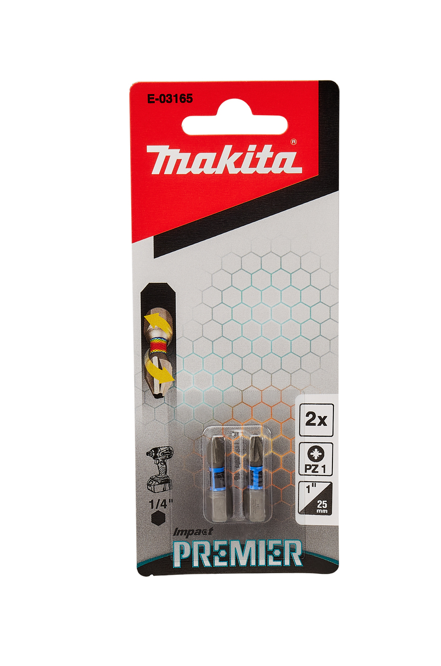 Насадка Impact Premier PZ1, 25 мм, C-form, 2 шт Makita E-03165