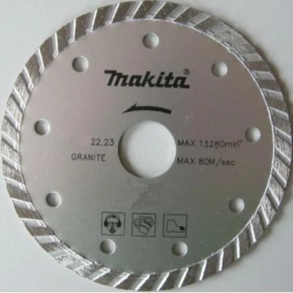 Алмазный диск сплошной рифленый по граниту Turbo 115x22,23 мм Makita A-84056