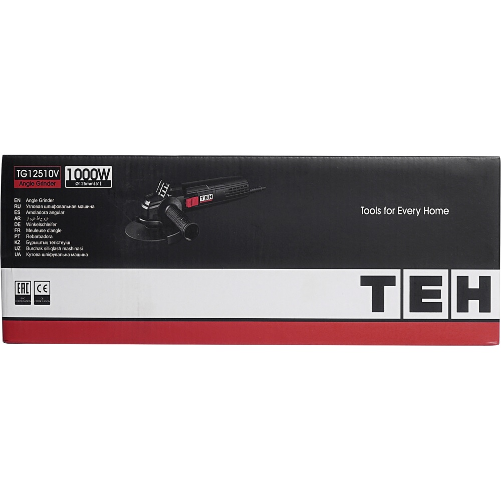 УШМ с регулировкой оборотов 125мм TEH TG12510V