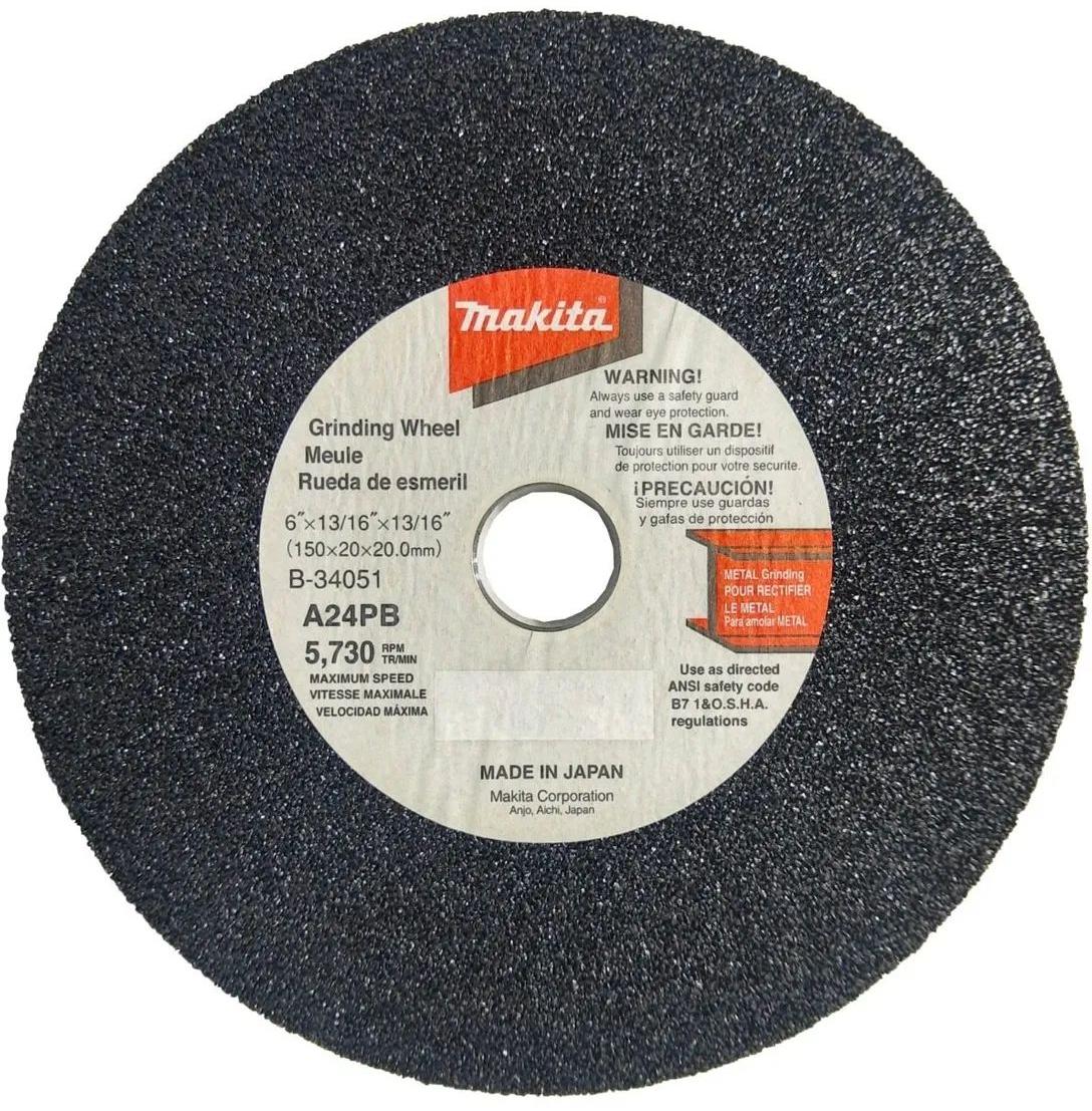 Абразивный шлифовальный диск для стали A24R 150х20х20 Makita B-34051 Абразивный шлифовальный диск для стали A24R 150х20х20 Makita B-34051