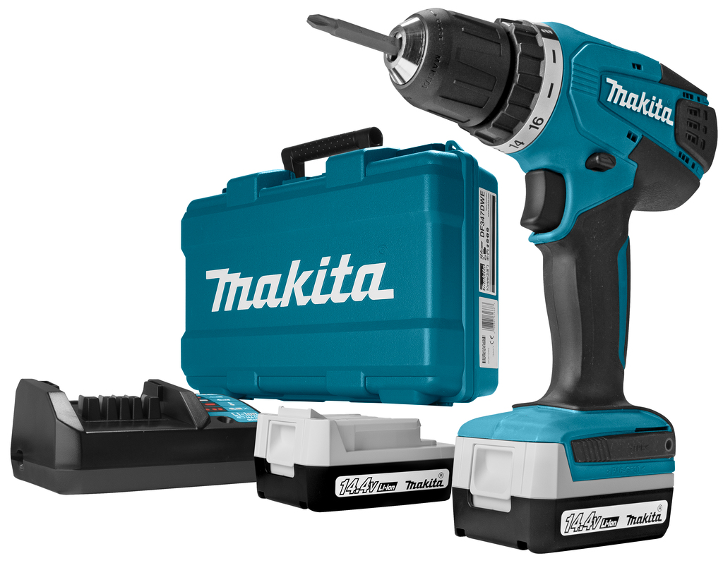 Аккумуляторная дрель-шуруповерт G-Series 14.4 В Makita DF347DWE