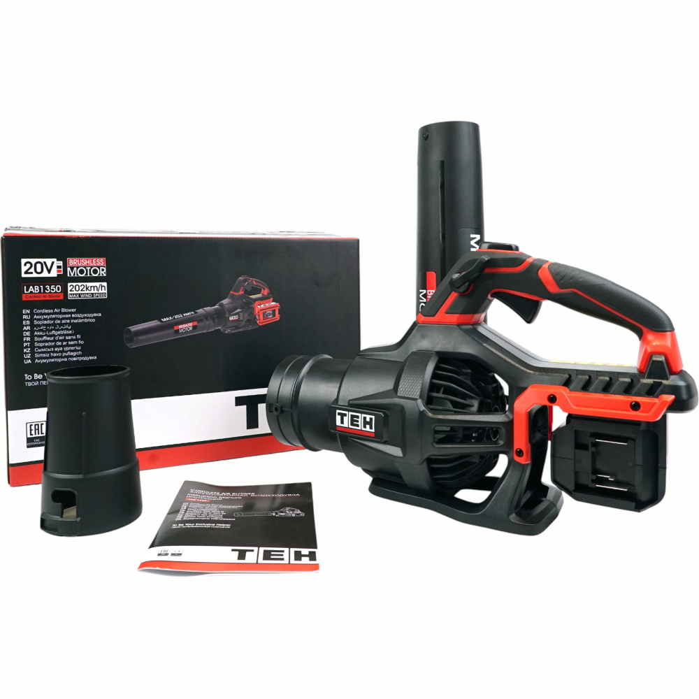 Воздуходувка аккумуляторная 20V (без АКБ и ЗУ) TEH LAB1350