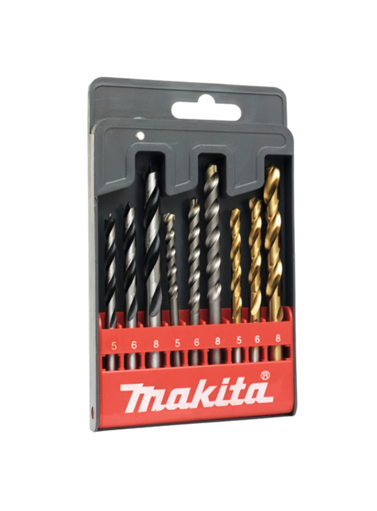Набор сверл (дерево/металл/бетон) 9 шт Makita D-08660 Набор сверл (дерево/металл/бетон) 9 шт Makita D-08660