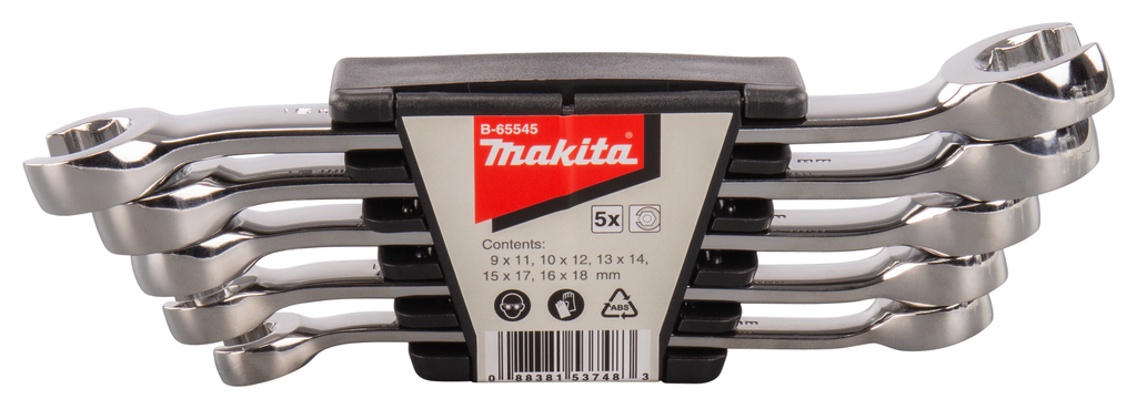 Набор разрезных гаечных ключей 5 шт Makita B-65545