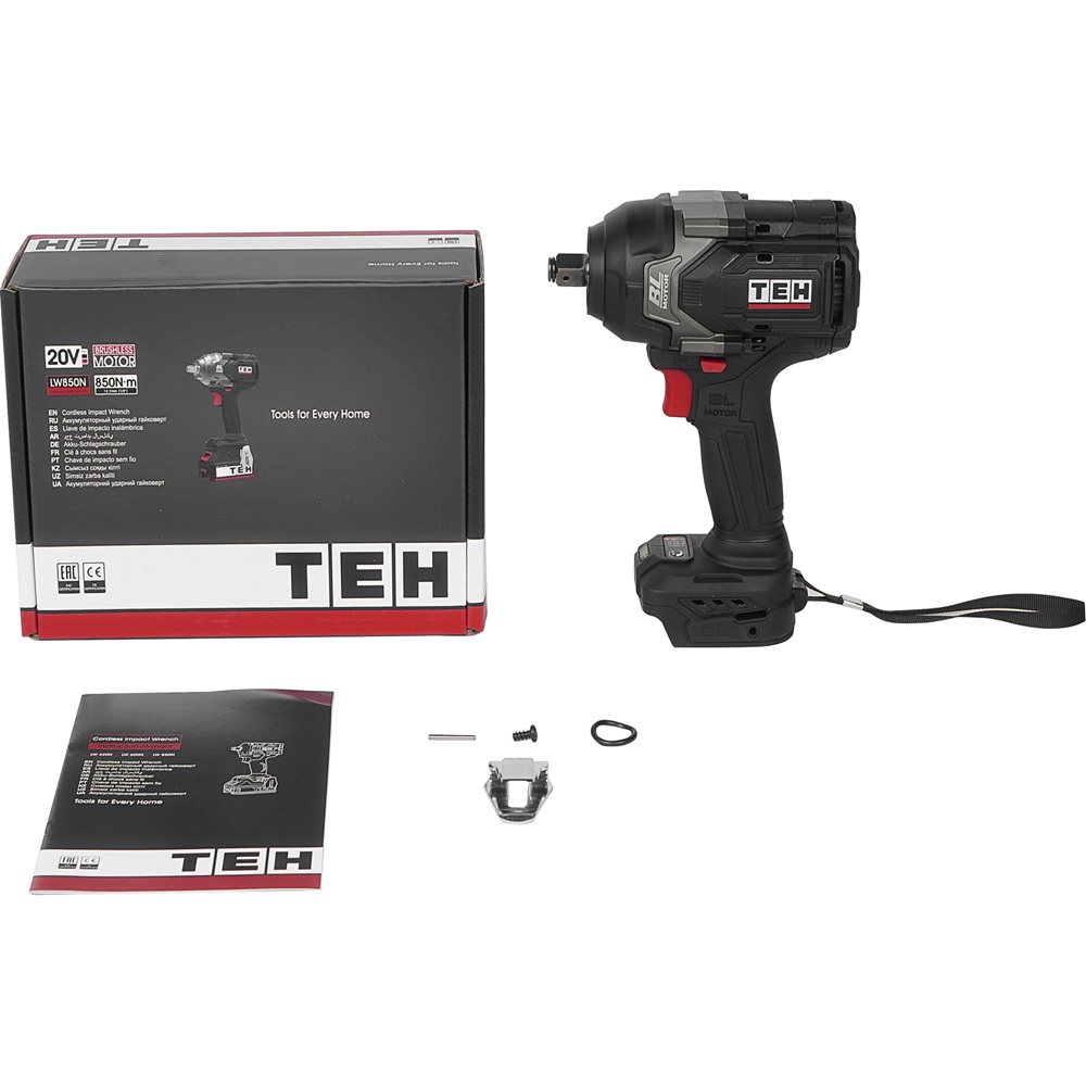 Гайковерт ударный аккумуляторный 20V (без АКБ и ЗУ) TEH LW850N