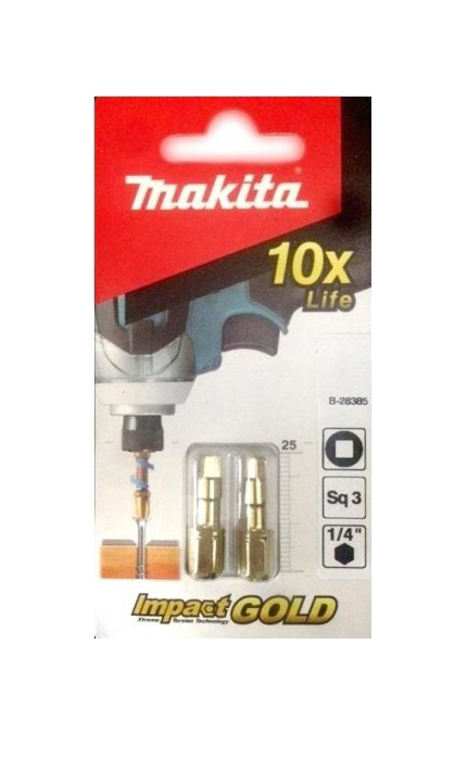 Бита Impact Gold SQ3, 25 мм, C-form, 2 шт Makita B-28385