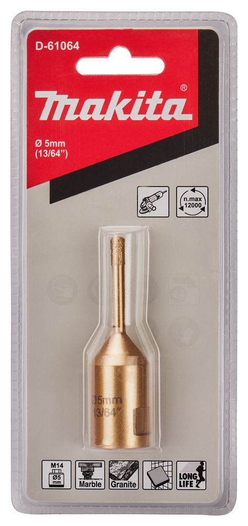 Коронка алмазная М14x2, 5 мм Makita D-61064