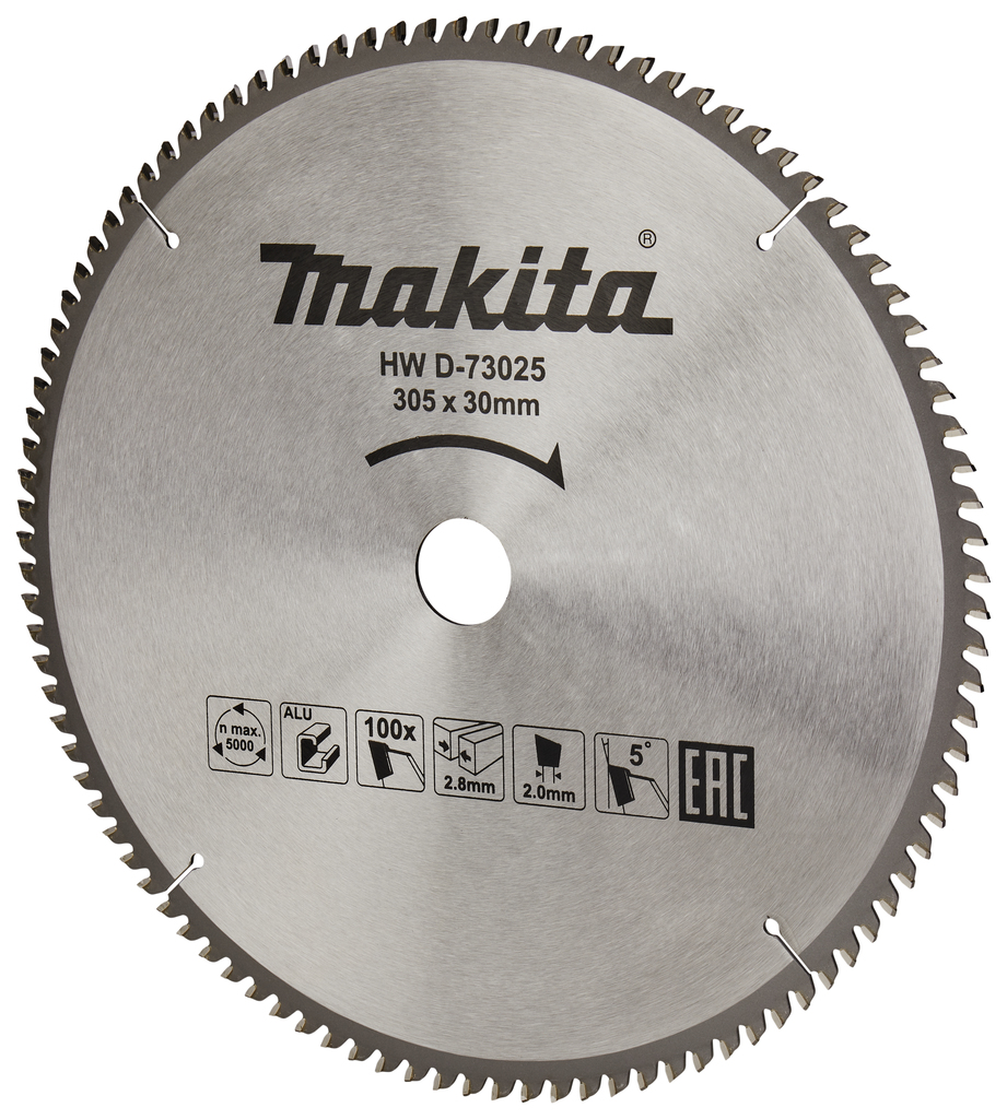 Пильный диск для алюминия 305x30x2x100T Makita D-73025