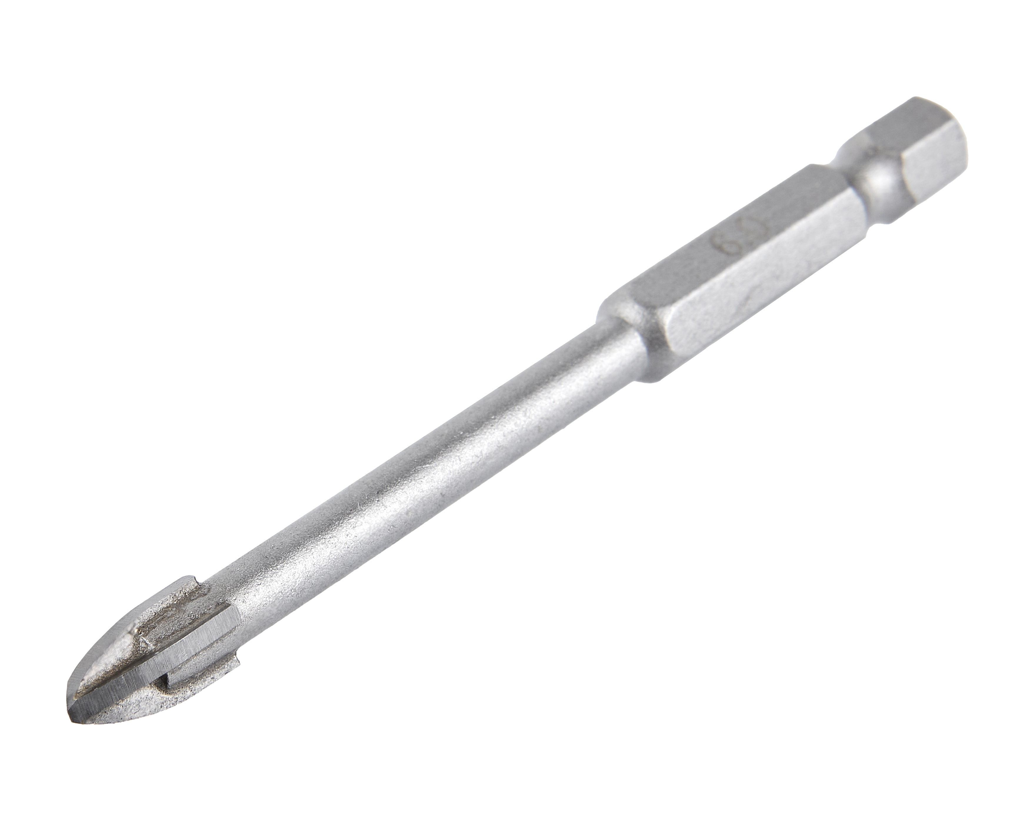 Сверло 6х75мм HEX1/4" стекло — 193826