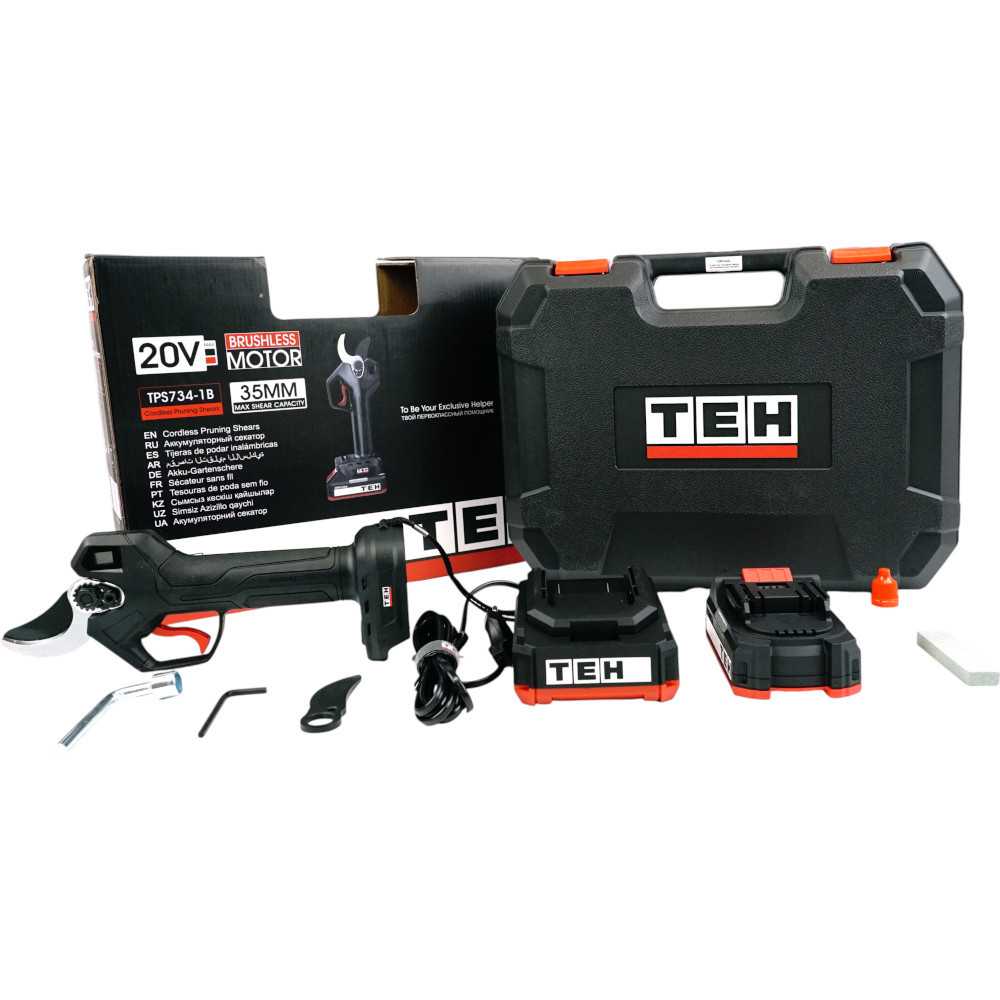 Секатор аккумуляторный 20V TEH TPS734-1B