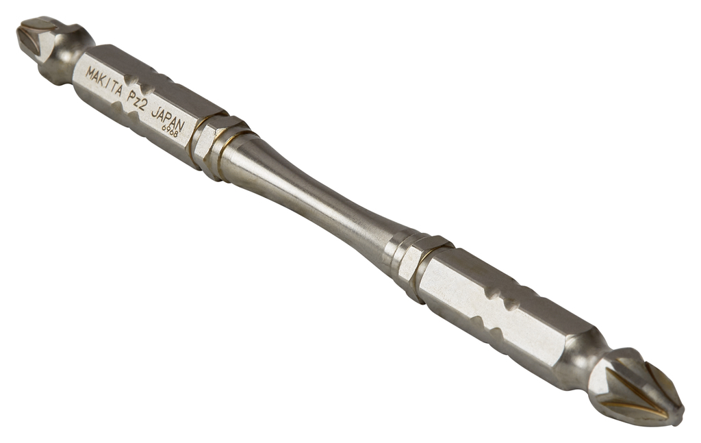 Биты двусторонние Silver Torsion PZ2, 110 мм, E-form (MZ), 3 шт Makita B-21939