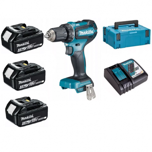 Аккумуляторная дрель-шуруповерт LXT 18 В Makita DDF485RF3J