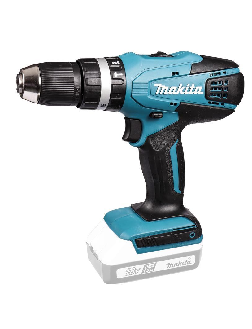 Аккумуляторная ударная дрель-шуруповерт G-Series 18 В Makita HP457DZ