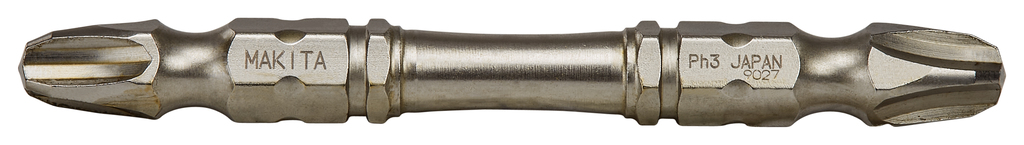 Бита двусторонняя Silver Torsion PH3, 65 мм, E-form (MZ), 3 шт Makita B-21870