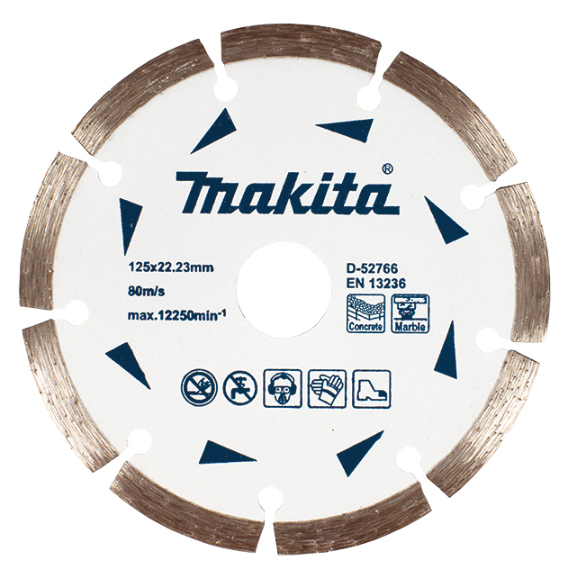 Алмазный диск сегментированный по бетону 125x22,23 Makita D-52766