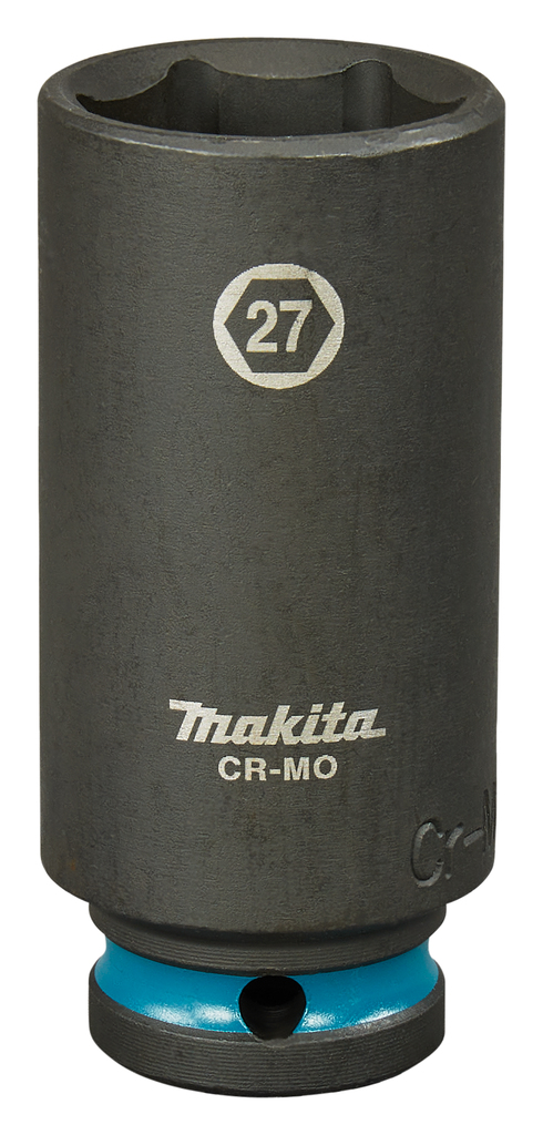 Ударная удлиненная торцовая головка Impact Black 1/2" 27x81,5 мм Makita E-16536 Ударная удлиненная торцовая головка Impact Black 1/2" 27x81,5 мм Makita E-16536