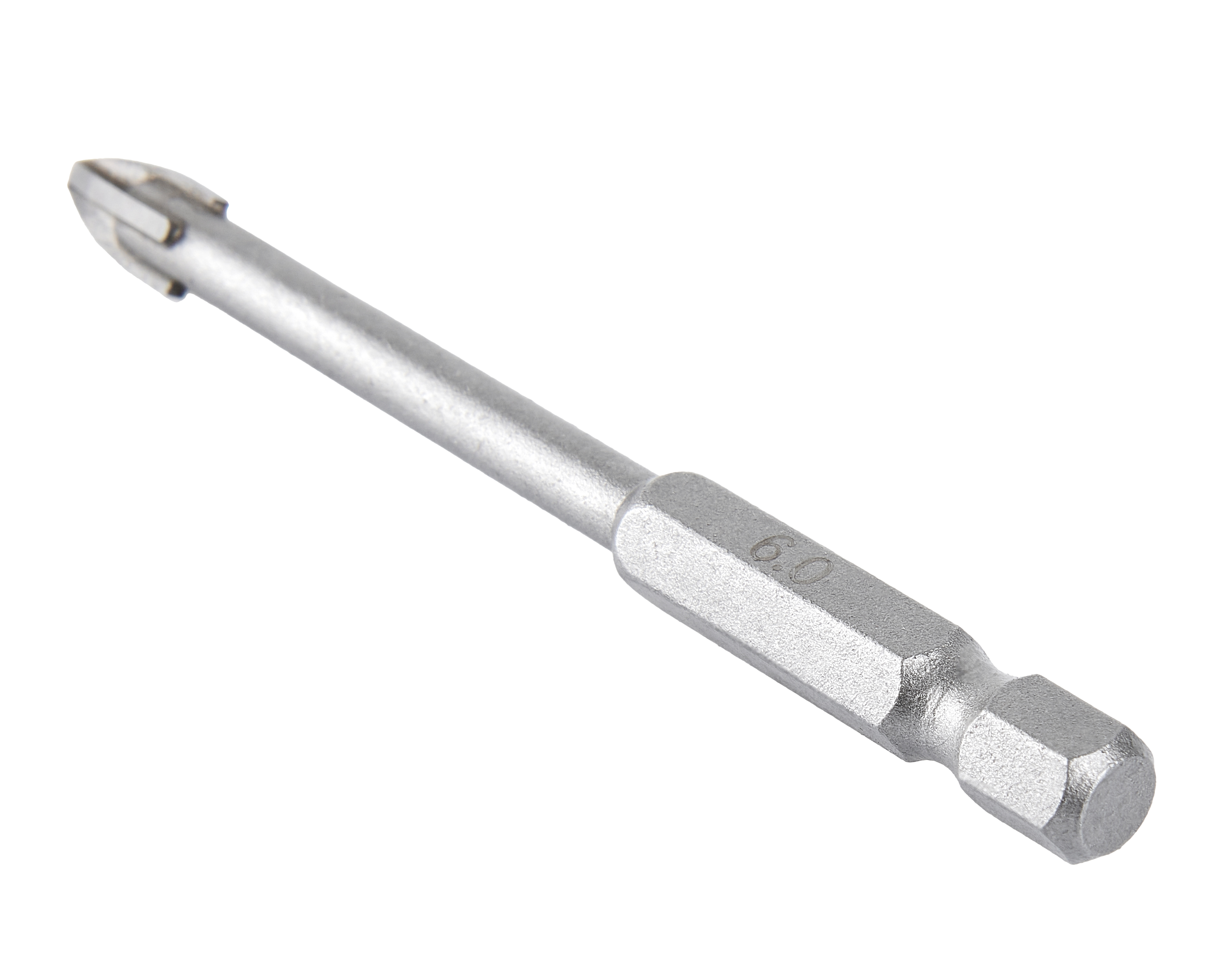 Сверло 6х75мм HEX1/4" стекло — 193826