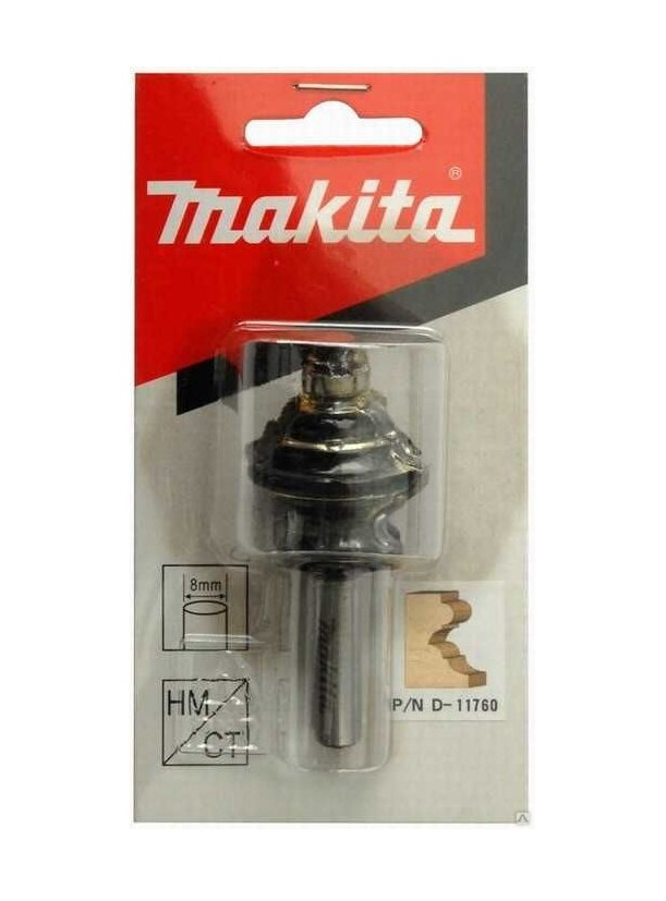 Фреза многопрофильная 31.8х25.4х8х32х2Т Makita D-11760 Фреза многопрофильная 31.8х25.4х8х32х2Т Makita D-11760