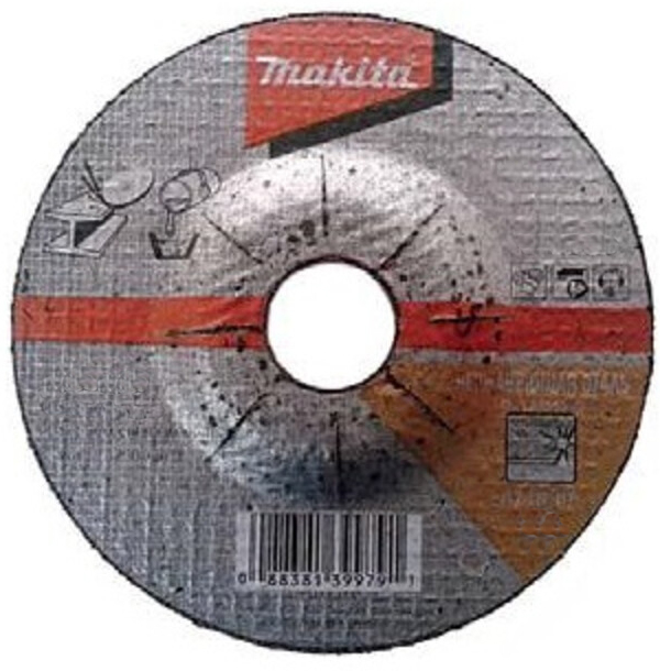 Абразивный шлифовальный диск для нержавеющей стали c вогнутым центром A60T 180х6х22,23 Makita B-2289 Абразивный шлифовальный диск для нержавеющей стали c вогнутым центром A60T 180х6х22,23 Makita B-2289