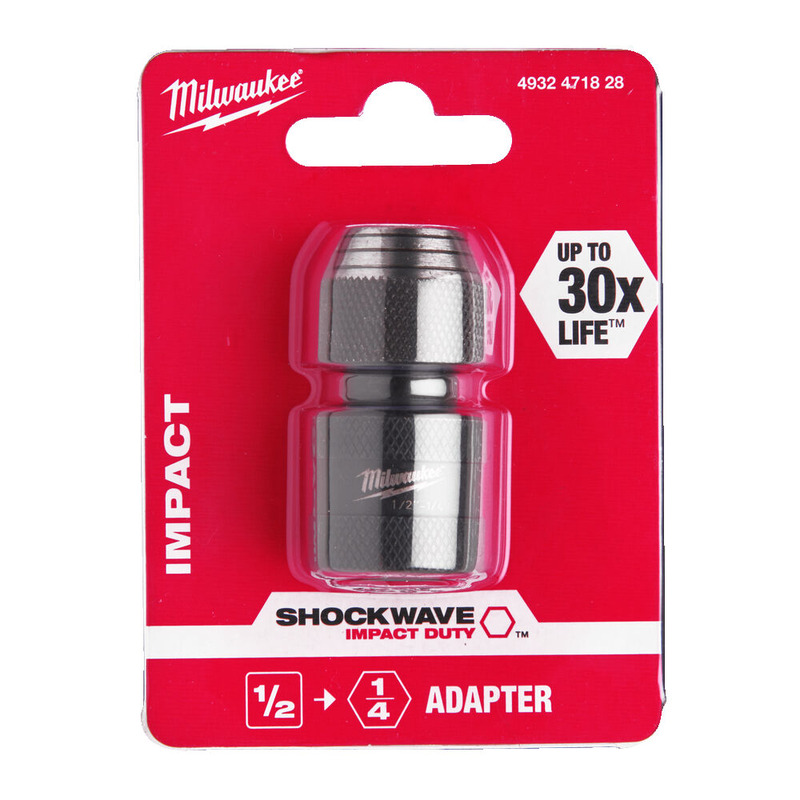 Переходник Shockwave с 1/2" на 1/4" Milwaukee (4932471828)