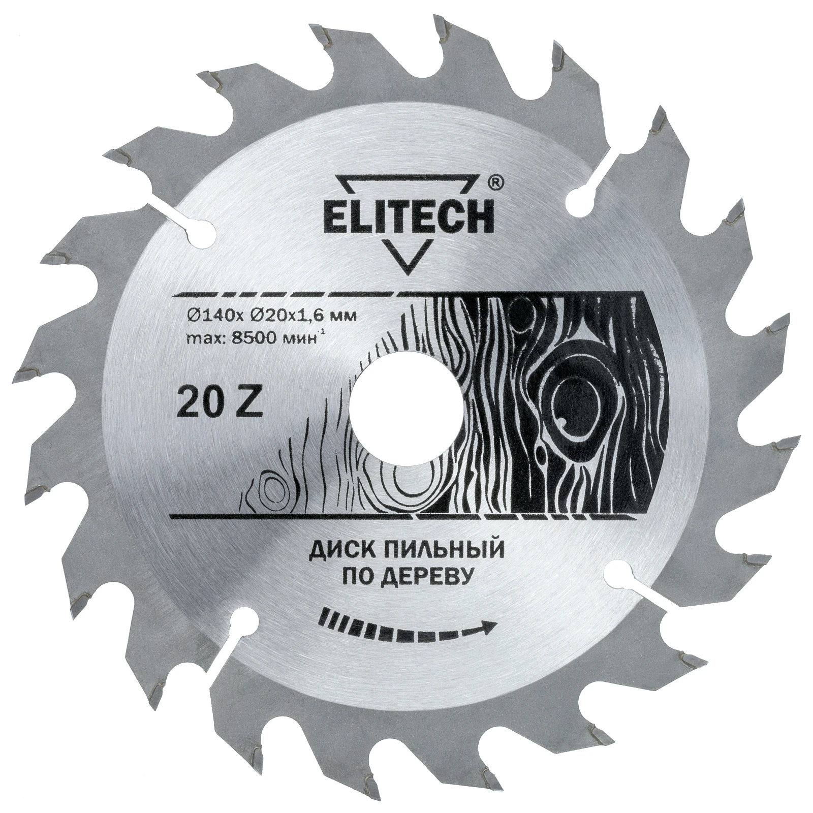 ELITECH 1820.052700 (Диск пильный 140х20/16 20зуб) 187754