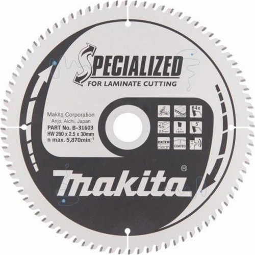 Пильный диск для ламината 260X30X1.8X84T Makita B-31603 Пильный диск для ламината 260X30X1.8X84T Makita B-31603