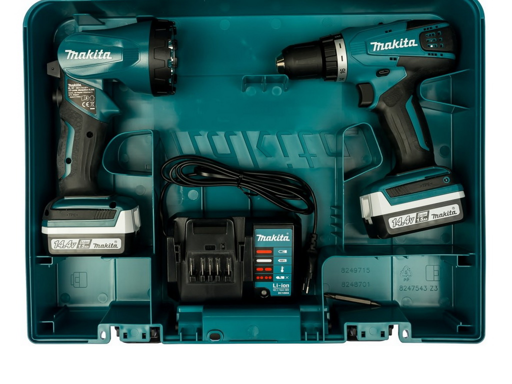 Аккумуляторная дрель-шуруповерт G-Series 14.4 В Makita DF347DWLE