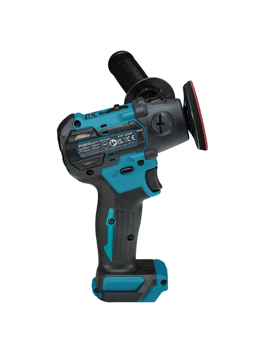 Аккумуляторная полировальная машина 12 В CXT Makita PV301DZ
