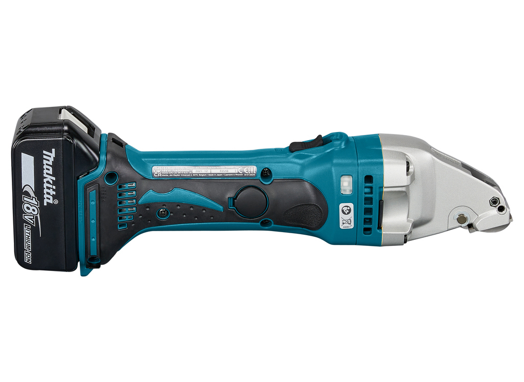 Аккумуляторные высечные ножницы по металлу Makita DJS161RFE
