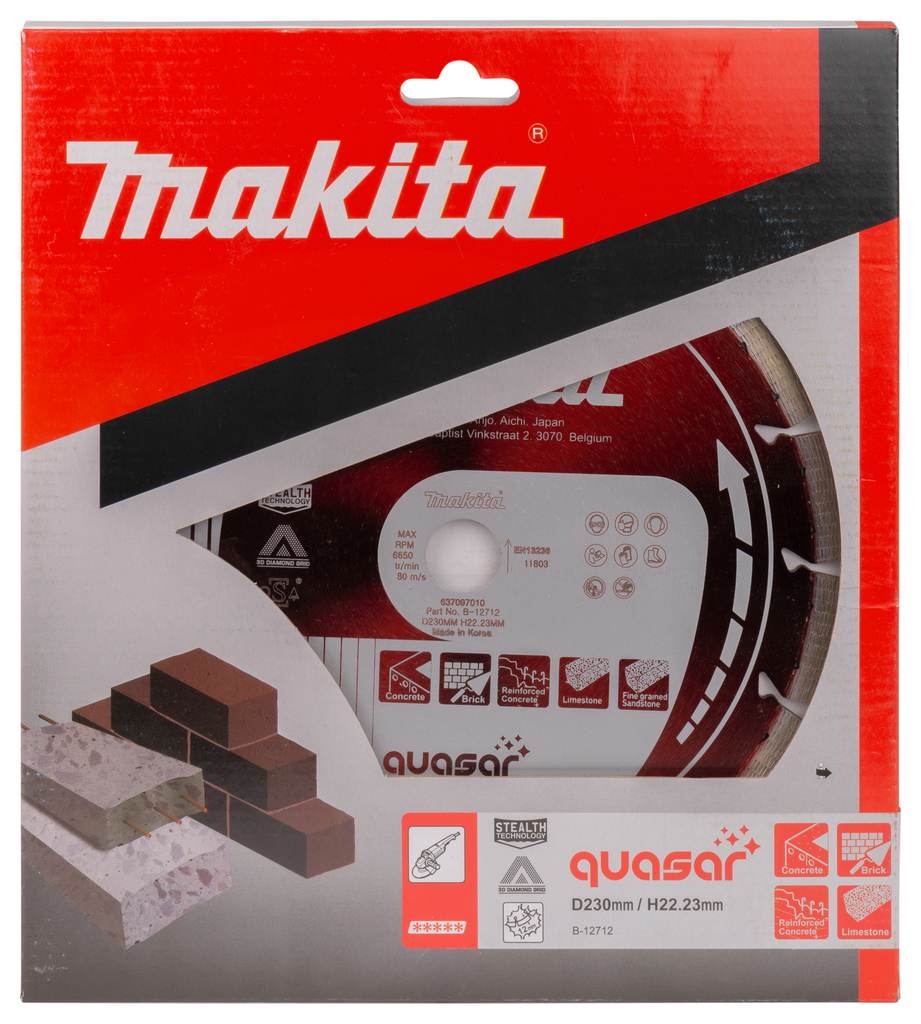 Алмазный диск Cosmos Quasar 230х22,23 (3DDG, Stealth) Makita B-12712