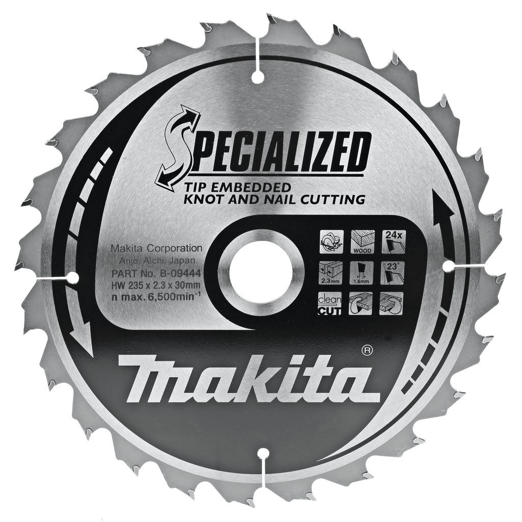 Пильный диск для демонтажа 235X30X1.6X24T Makita B-09444