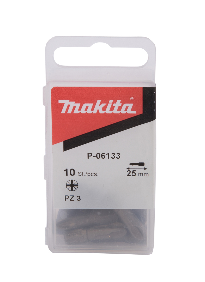 Бита Pozidriv PZ3, 25 мм, C-form 10 шт Makita P-06133