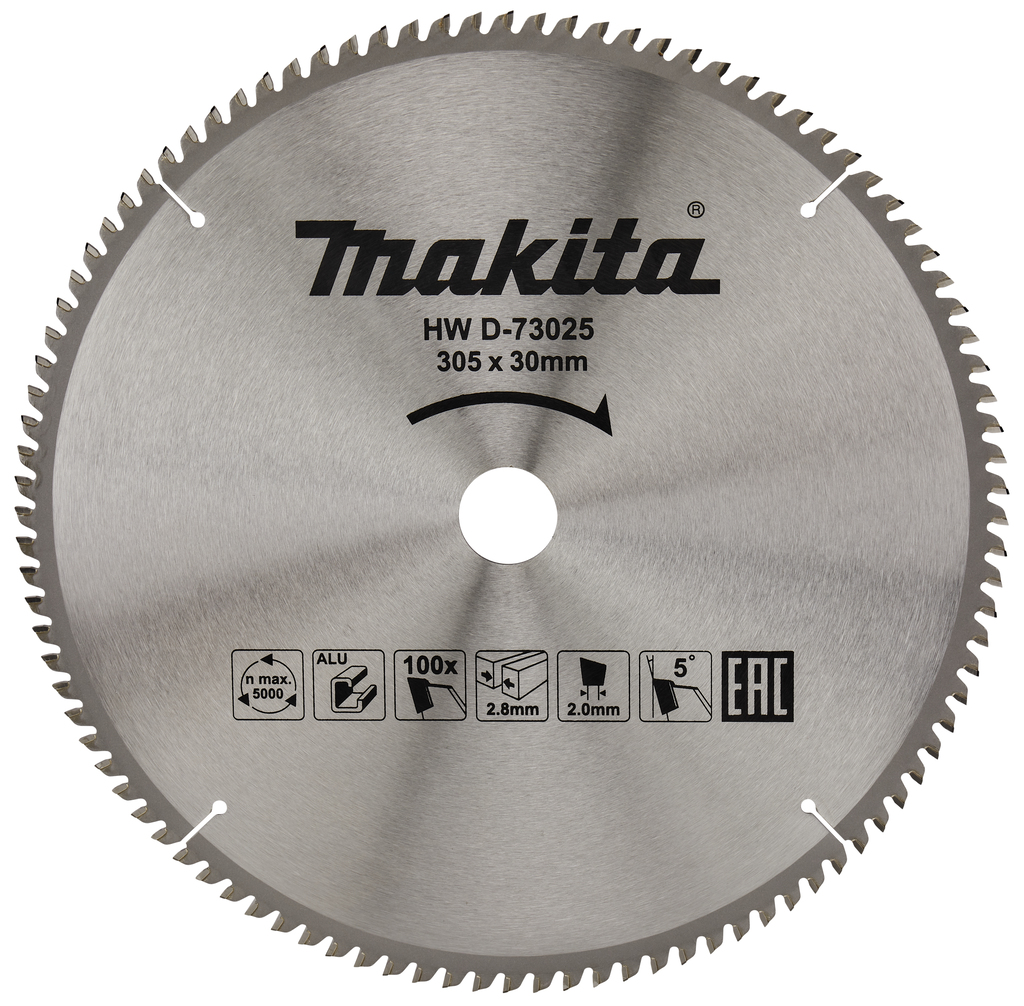 Пильный диск для алюминия 305x30x2x100T Makita D-73025