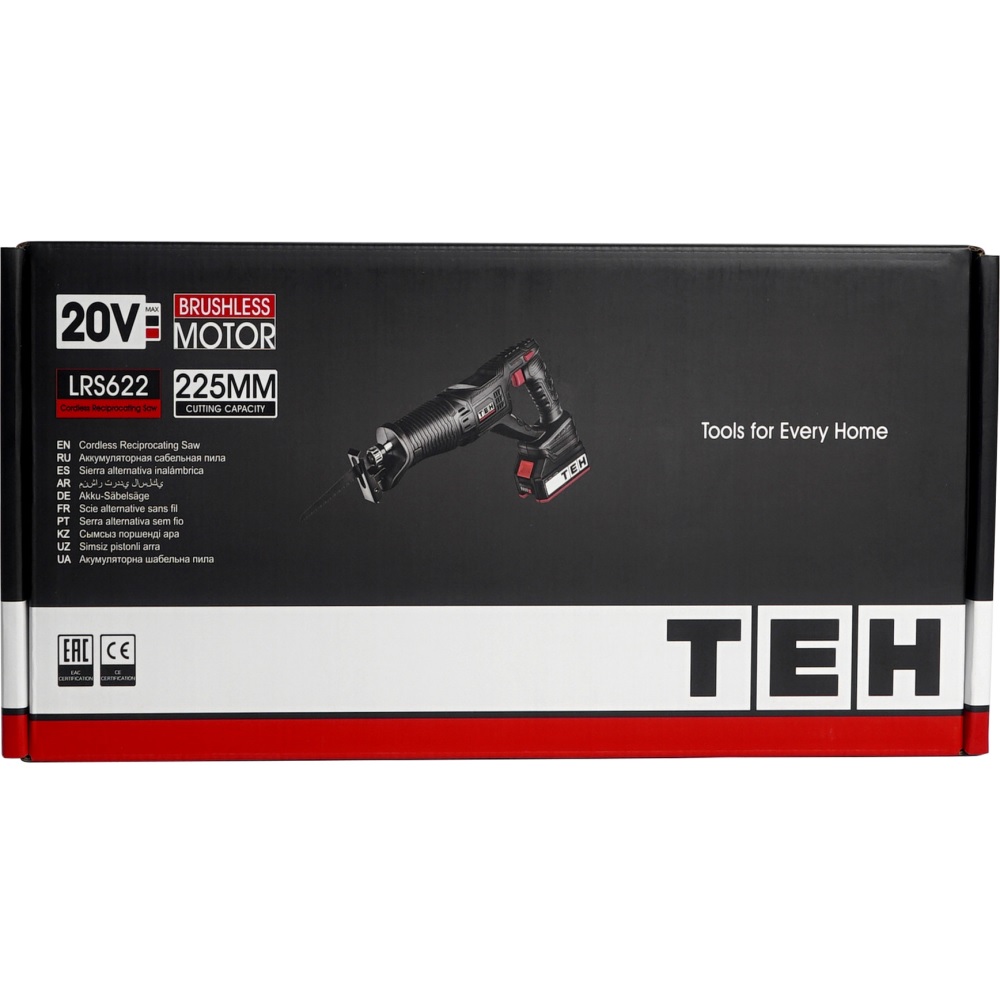 Пила сабельная аккумуляторная 20V (без АКБ и ЗУ) TEH LRS622