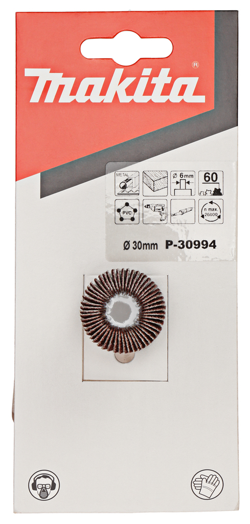 Насадка шлифовальная круглая для ПШМ К60, 30х20 мм, 6 мм Makita P-30994