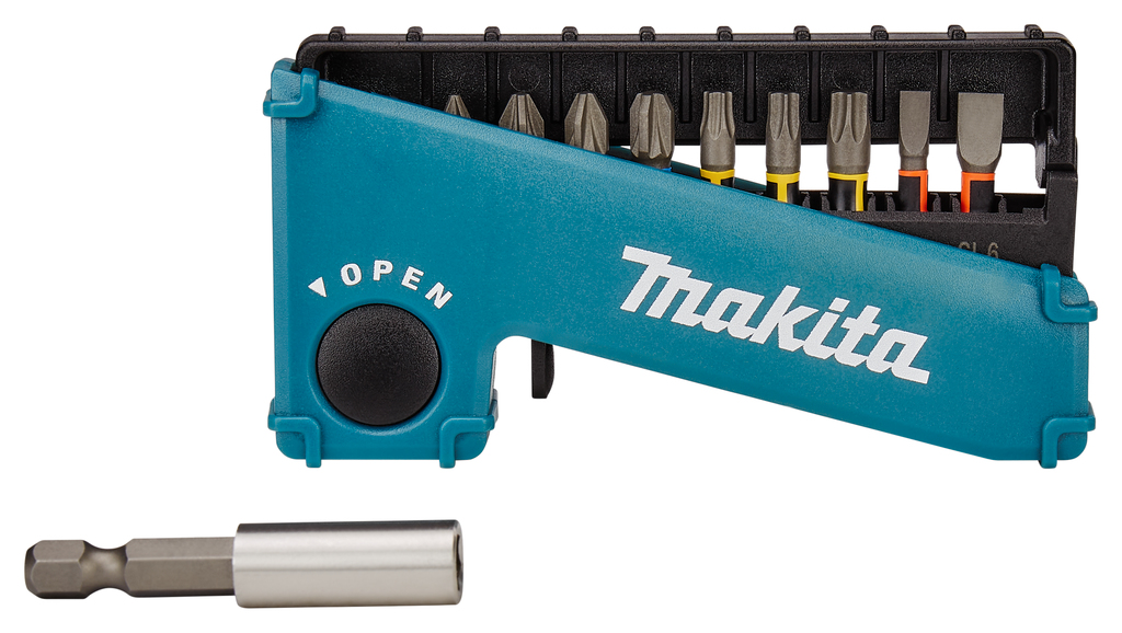Набор ударных бит Impact Premier 25 мм 11 шт (PH, PZ, TORX, SL) + держатель Makita E-03573