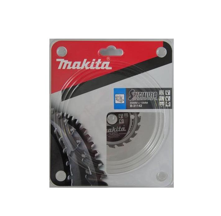 Пильный диск для аккумуляторных пил по дереву 85X15X0.7X20T Makita B-31142