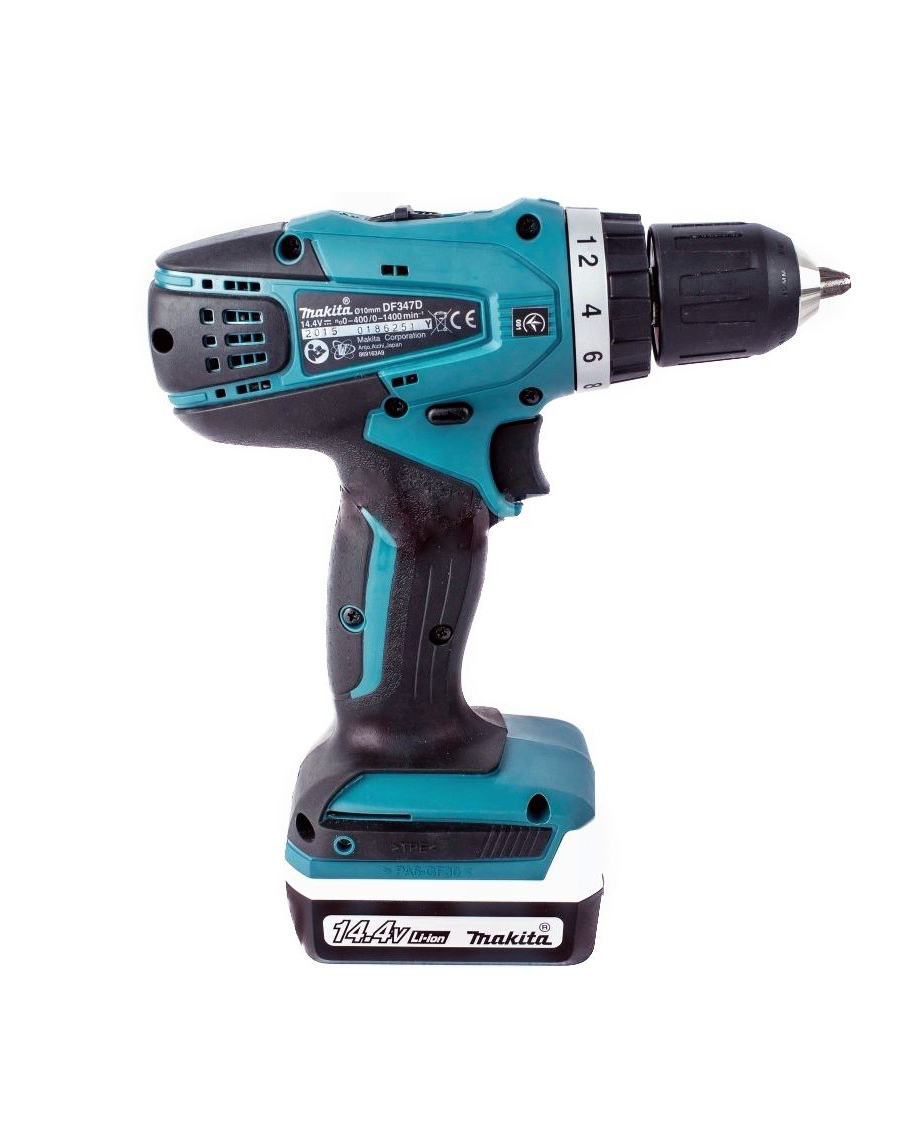 Аккумуляторная дрель-шуруповерт G-Series 14.4 В Makita DF347DWLE