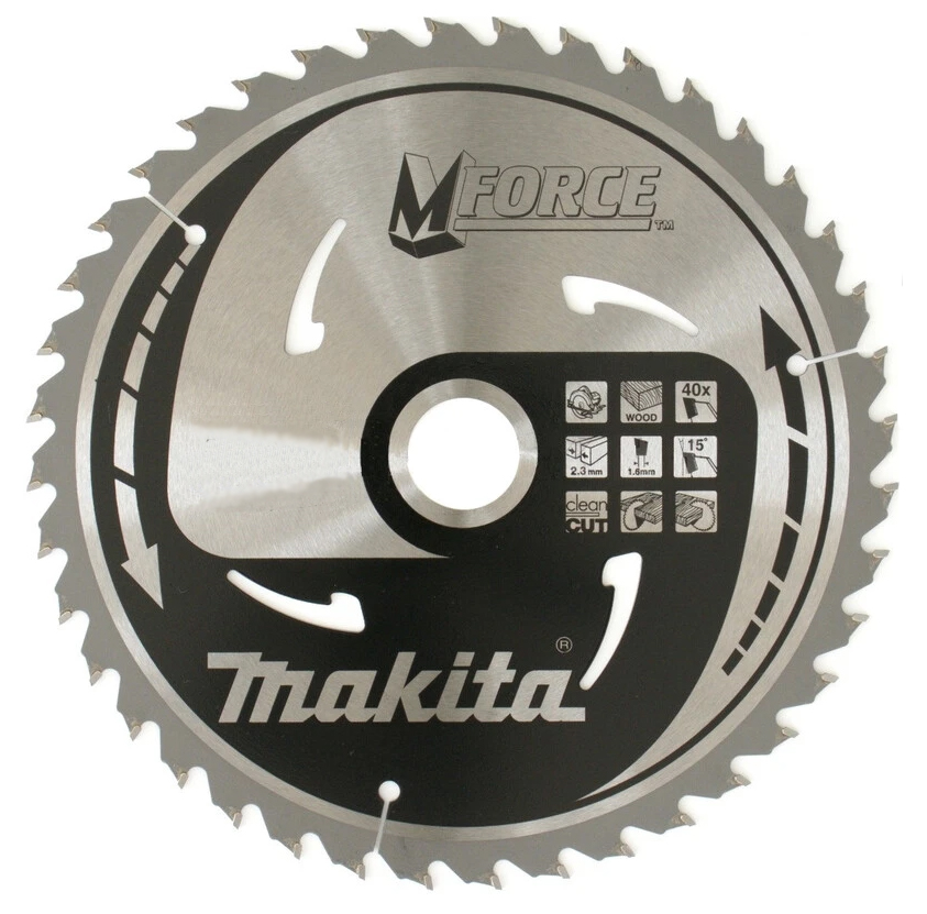 Пильный диск для дерева 235X30/25/15.88X1.6X40T M-FORCE Makita B-31429 (B-08121)