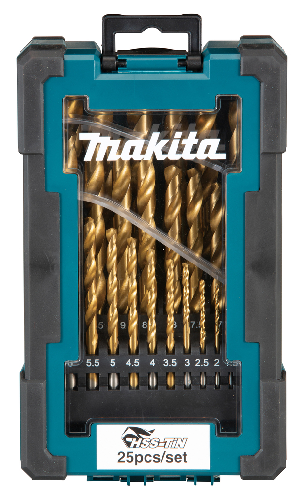 Набор сверл по металлу HSS-TiN Economy, 25 шт Makita D-72235 Набор сверл по металлу HSS-TiN Economy, 25 шт Makita D-72235