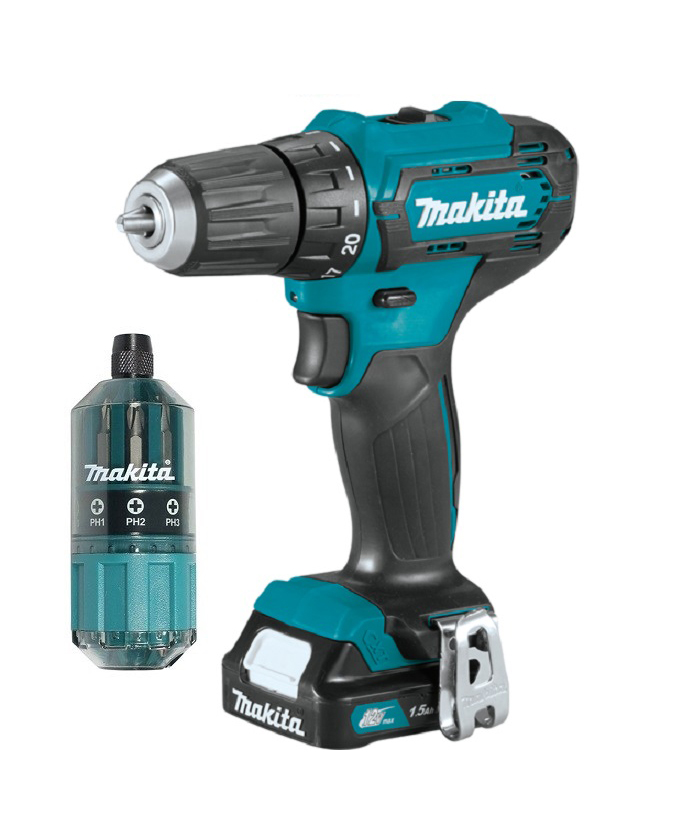 Аккумуляторная дрель-шуруповерт CXT 12 В Makita DF333DWYE4
