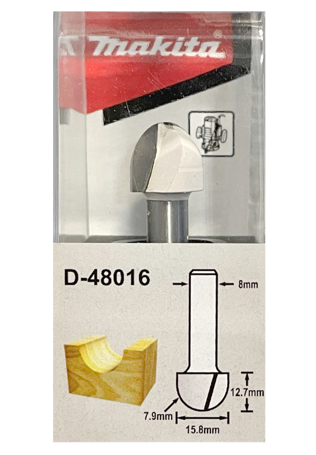 Фреза пазовая 15,8х8 мм Makita D-48016