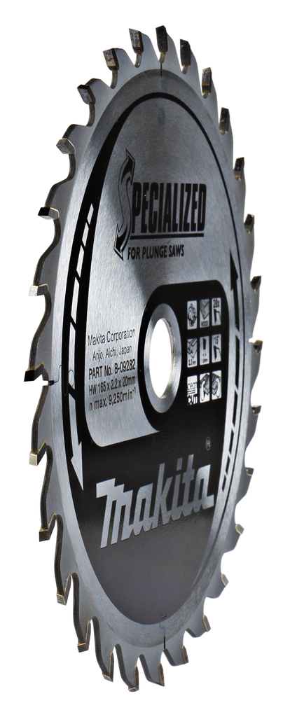 Пильный диск для погружных пил по дереву 165X20X1.6X28T Makita B-09282