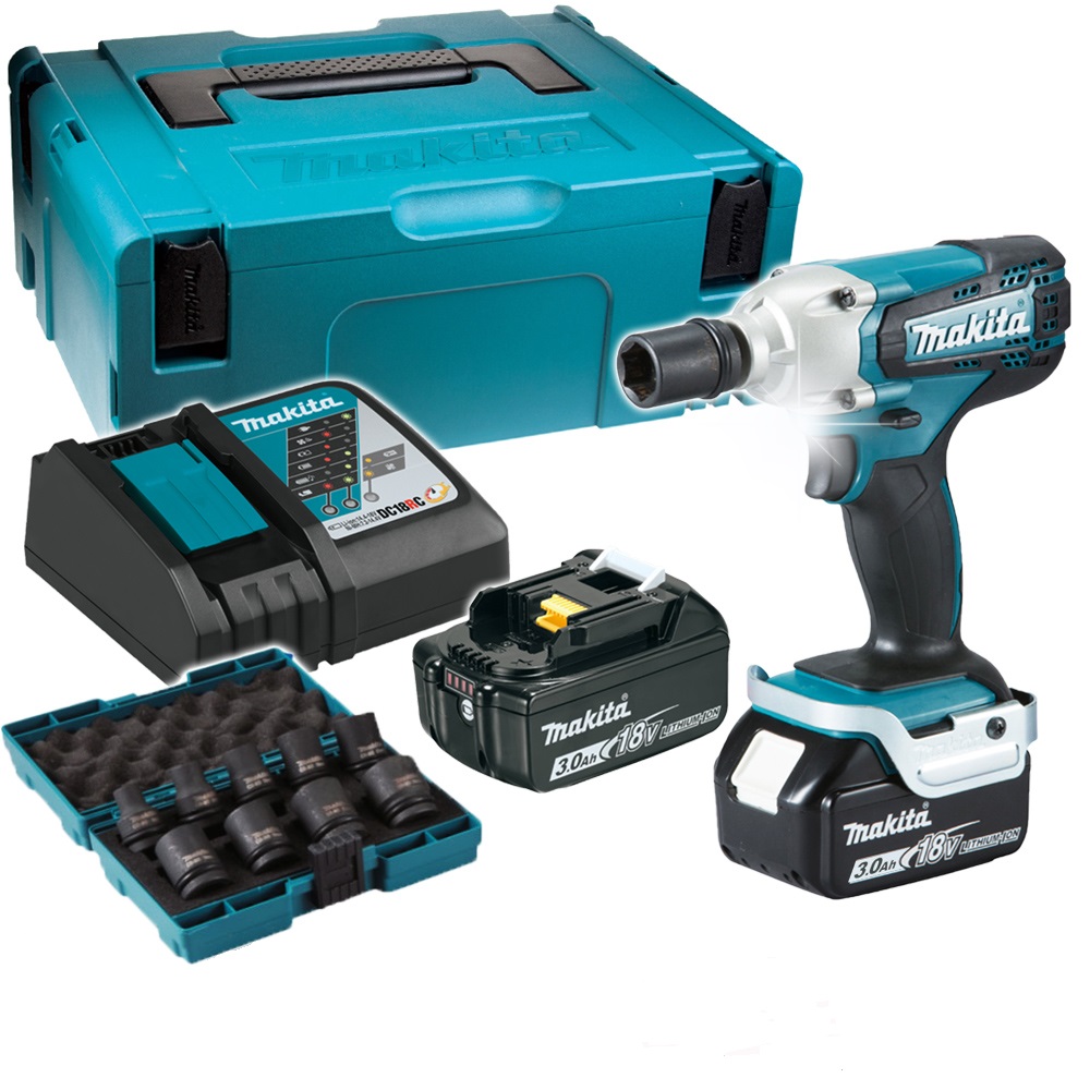 Аккумуляторный ударный гайковерт LXT 18 В Makita DTW190JX3