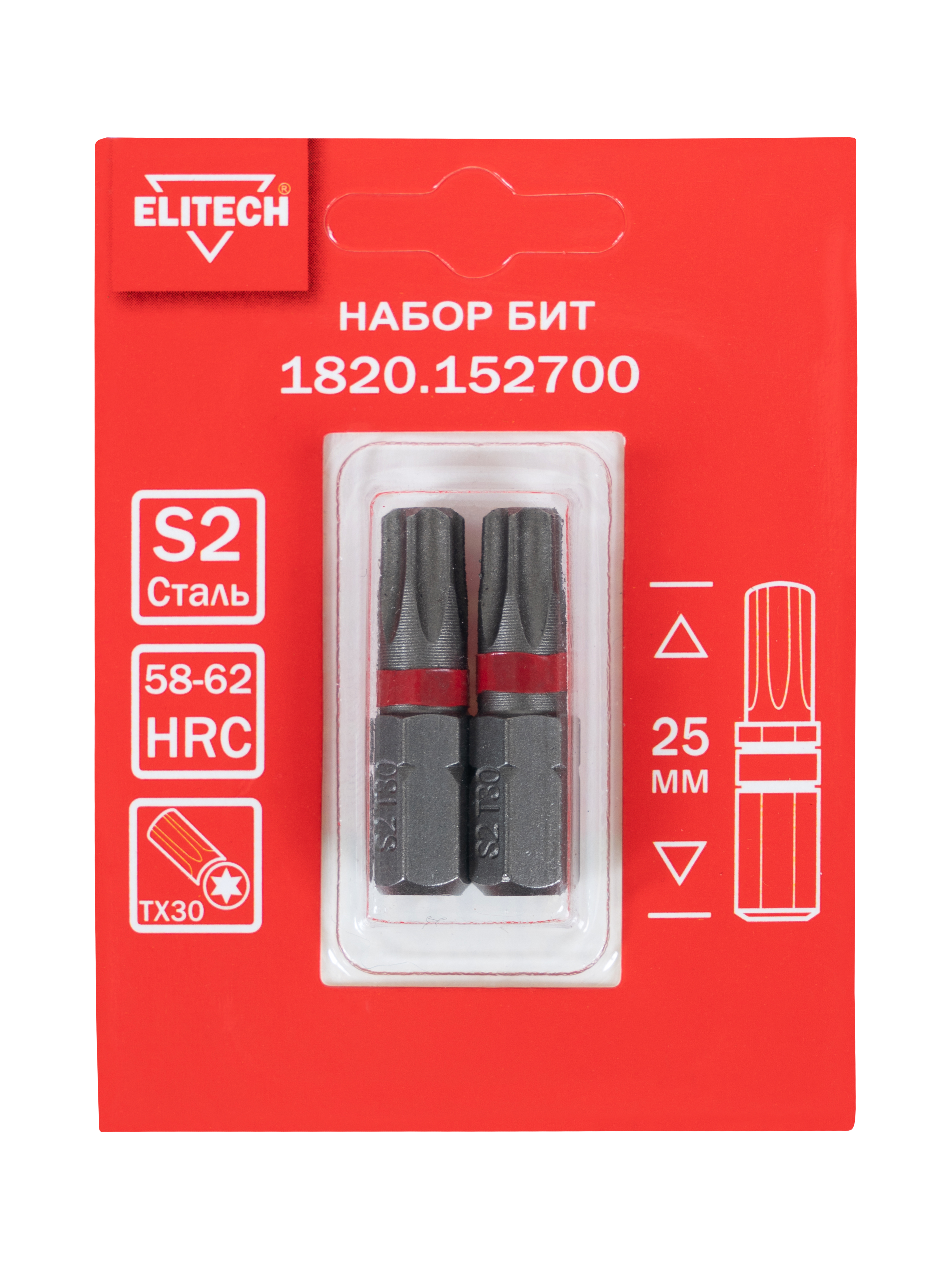 Биты TORX30 25мм 2шт — 204286