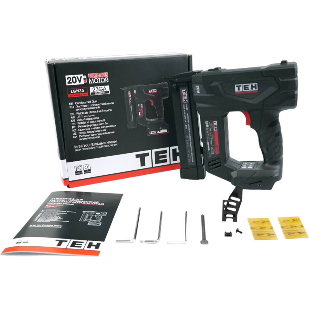 Пистолет шпилькозабивной аккумуляторный 20V (без АКБ и ЗУ) TEH LGN35