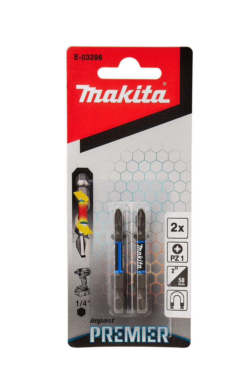 Насадка Impact Premier PZ1, 50 мм, E-form (MZ), 2 шт Makita E-03296