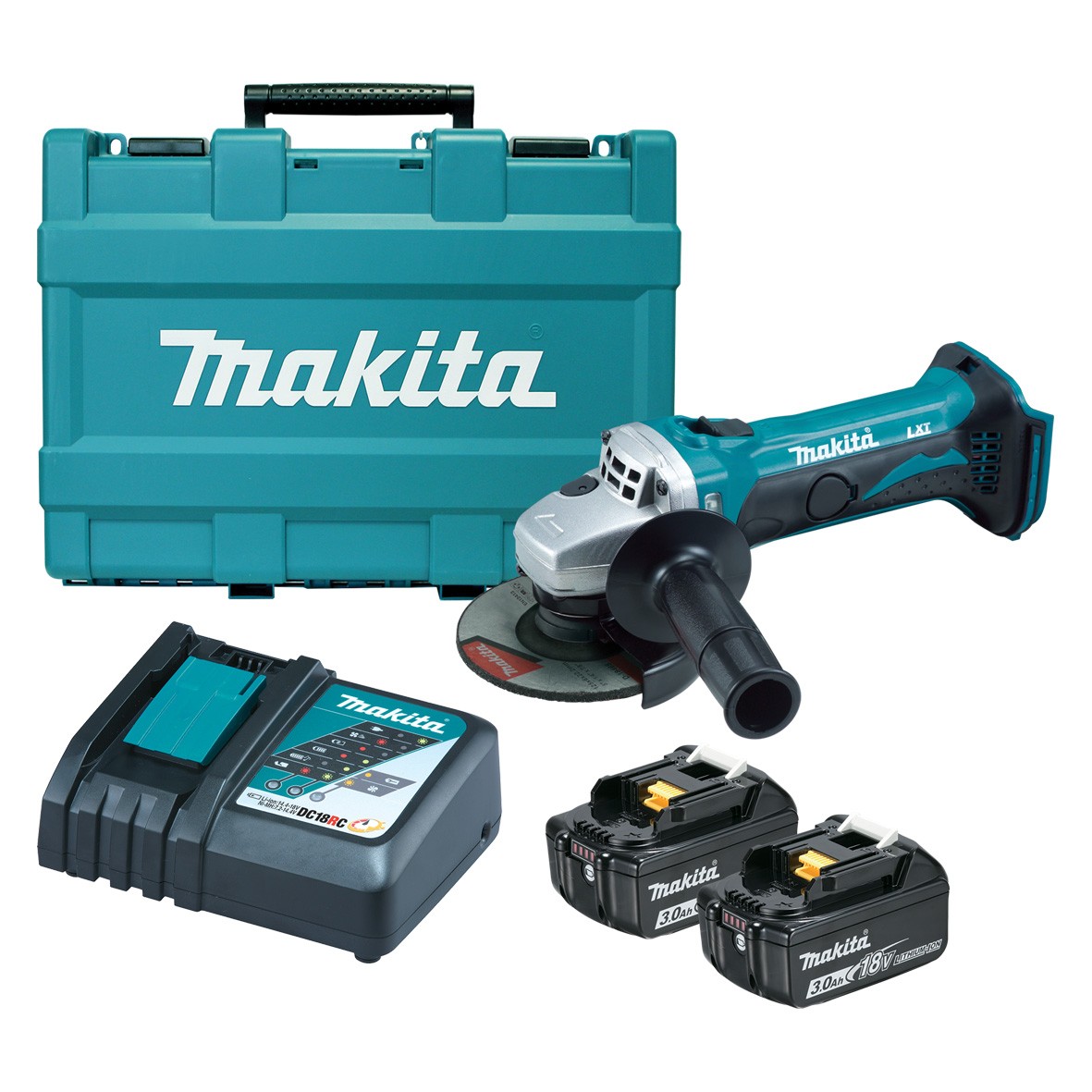 Аккумуляторная угловая шлифовальная машина Makita DGA452RFE